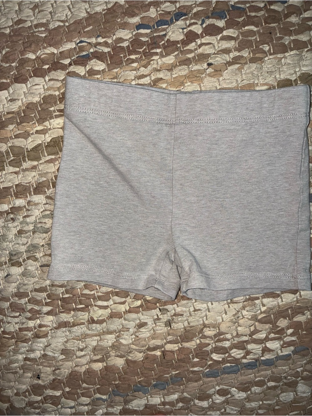 Crewcuts Light Heather Gray Stretch Bike Shorts